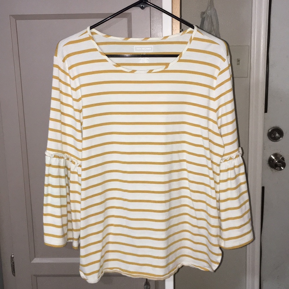LG Van Heusen Yellow and White striped